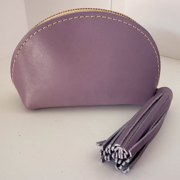 Portland Leather Goods Purple Cosmetic Bag - Picture 3 of 5